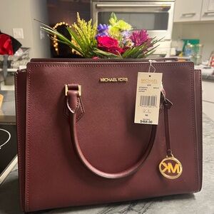 Michael Kors Dark Red Satchel